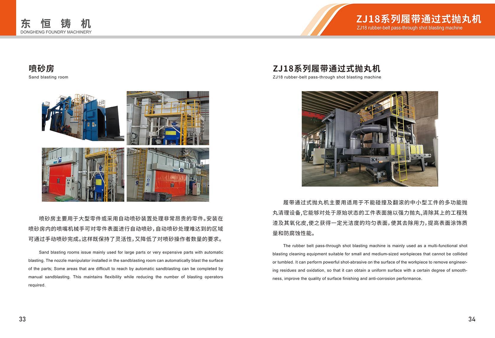 Sand blasting room