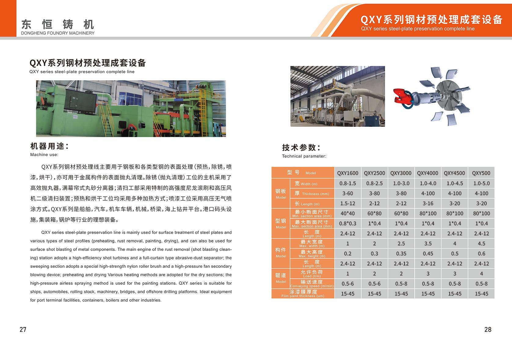 QXY series steel-plate preservation complete line